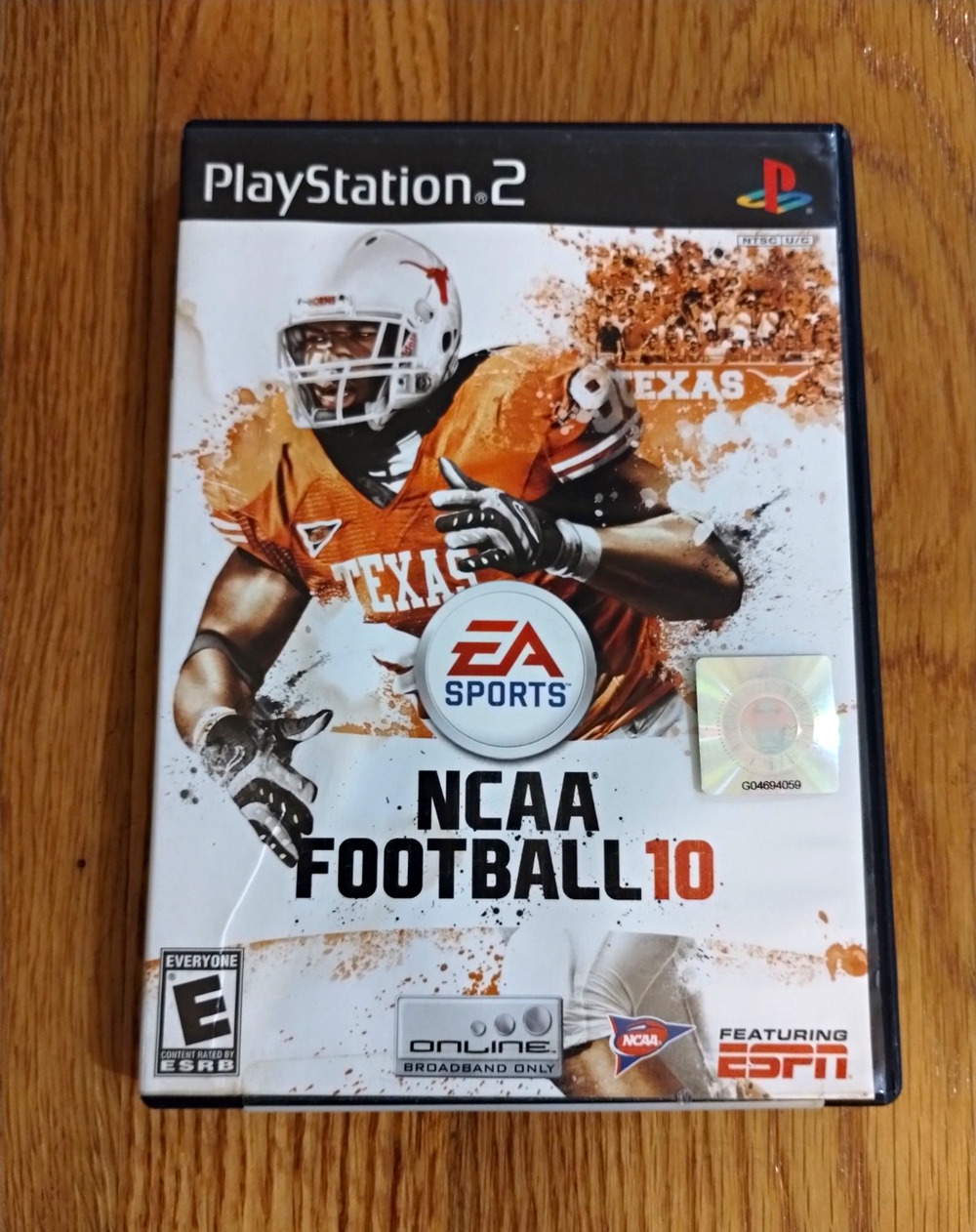 EA SPORTS NCAA Football 10 (PS2, 2009) Online Multiplayer CIB Case Manual